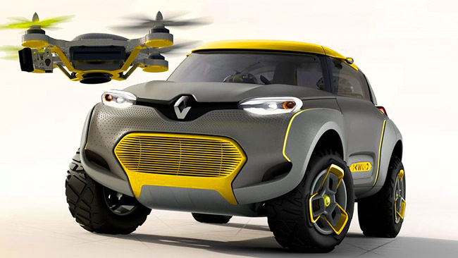 New Cool Car Carries A Drone For Terrain Reconnoissance