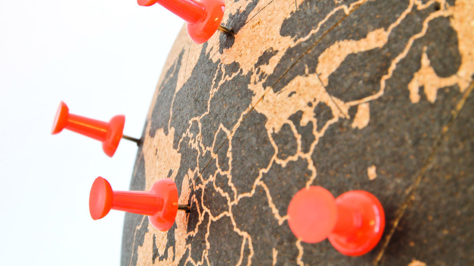 Keep Track Of Your World Travels On This Cork-Covered Globe