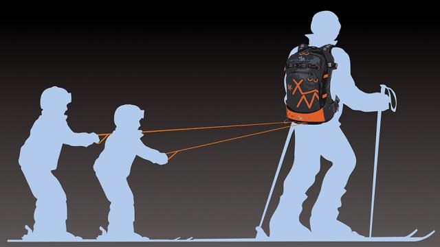 This Skiing Backpack Turns Parents Into Sled Dogs