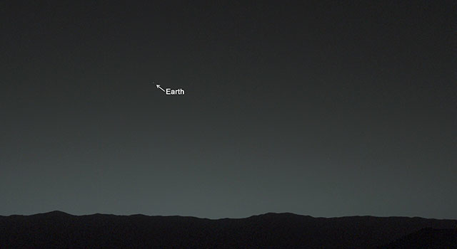 Here Is What Earth Looks Like From Mars
