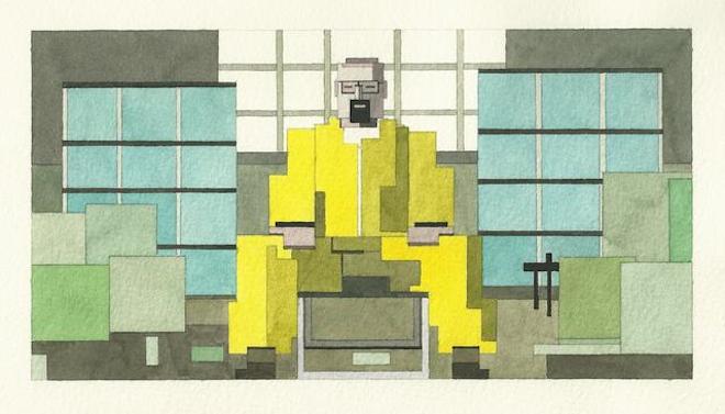 These Nerdy 8-Bit Watercolors Would Look Just Dashing In Your House