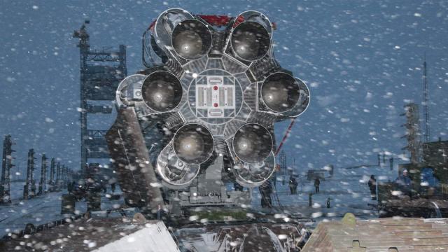 Russian Rocket Hardware Looks Even More Badass In A Blizzard