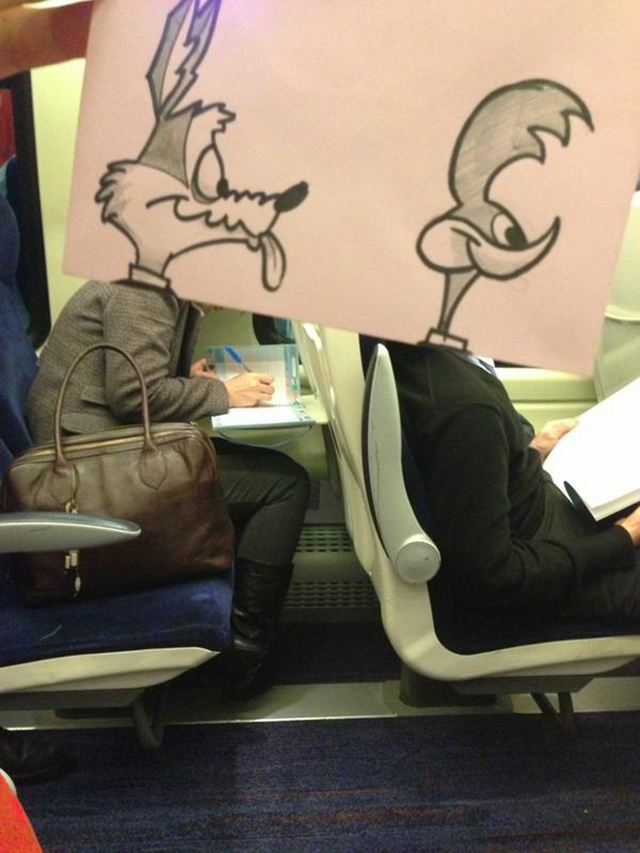How To Pass Time On The Train And Amuse The Entire Internet Too