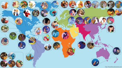 Here’s A Map That Shows The Location Of Every Disney And Pixar Movie