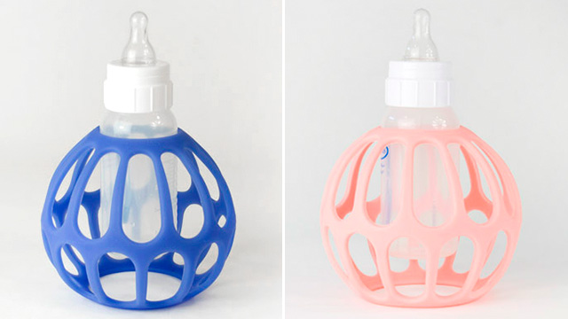 Every Baby Bottle Needs A Grippy Rollcage