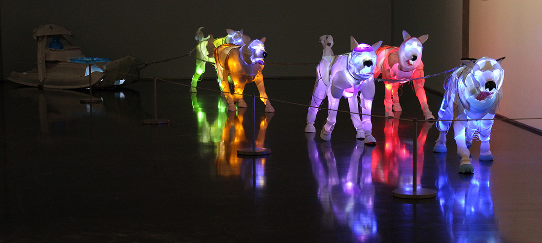 These Glowing Dogs Are Made From Trash Pulled From The Ocean