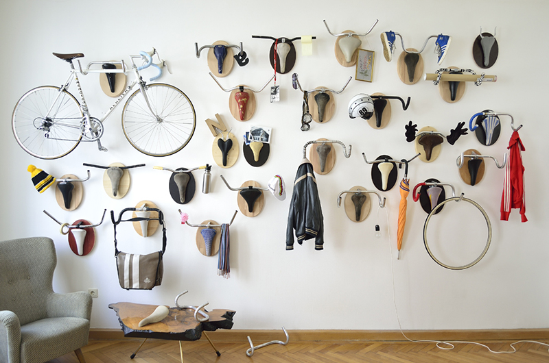 Dress Up Your Living Room With Hunting Trophies Made From Bike Parts