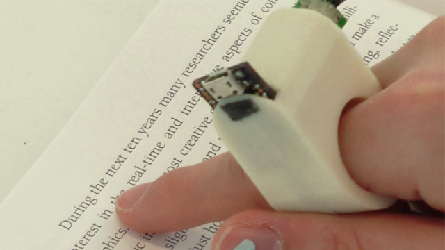 This Ring Scans Text And Reads It Aloud For Visually Impaired People