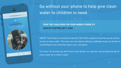 Help Get Clean Water To Kids In Need, Just By Ignoring Your Damn Phone