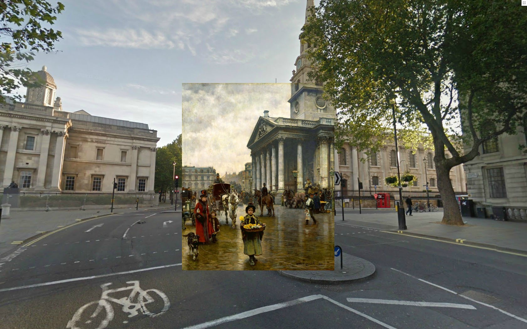 Impressive Images Mix Classic Paintings And Modern London Street Views