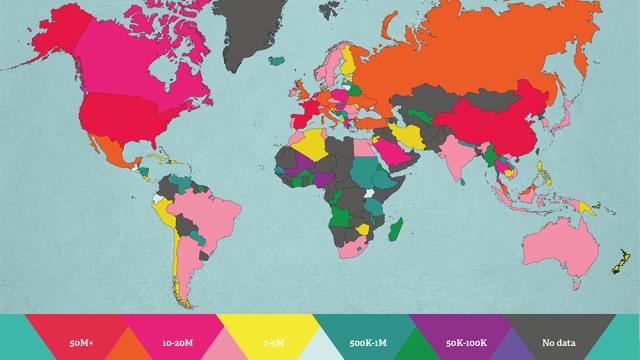 The Most-Visited Countries In The World, Visualised