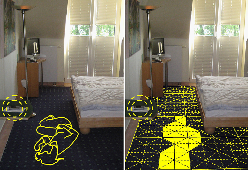 Electronic Floor Sensors Turn Whole Rooms Into Immersive Touchscreens