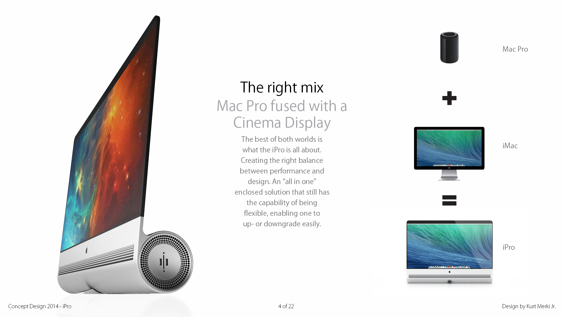 The iPro Is A Crazy Mix Between A Mac Pro And An iMac