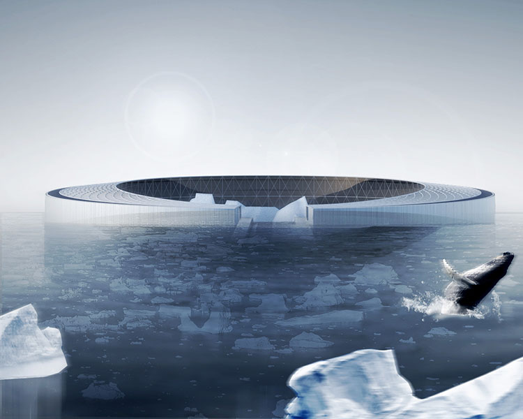 A Floating Arctic City Fuelled By Eating Icebergs
