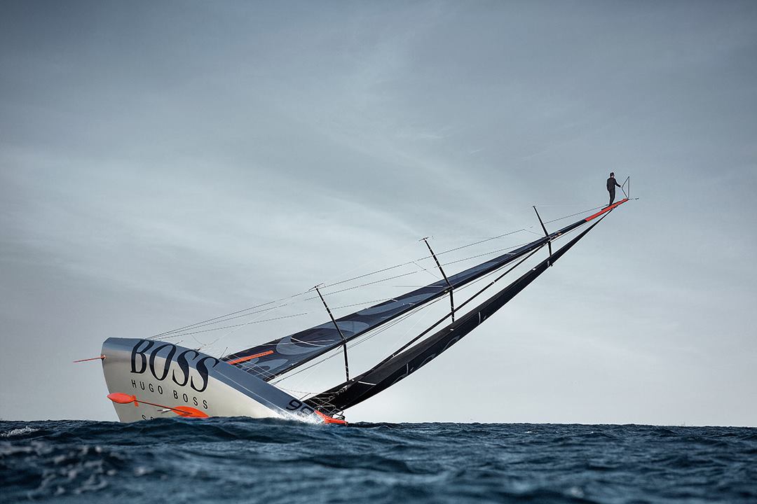 Spectacular Stunt: Man Runs Up 30m Ship Mast And Jumps Into The Sea