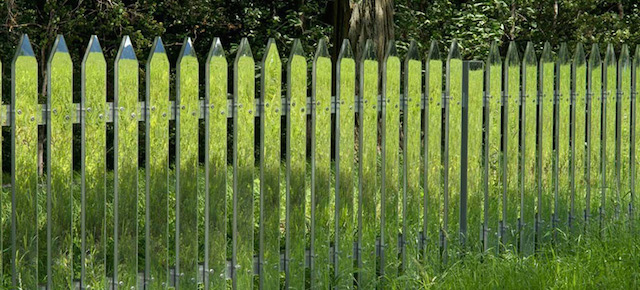 An Invisible Mirrored Fence Is Way Better Than A White Picket Fence