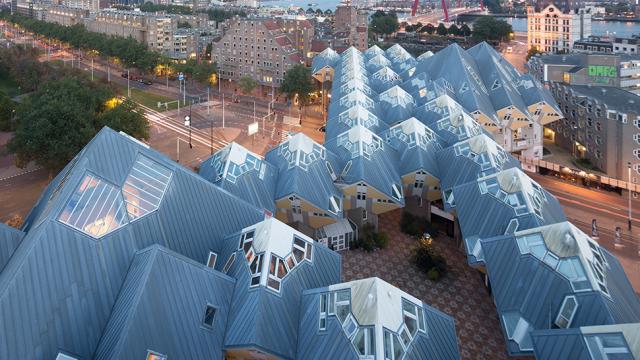 Off-Kilter Cube Houses Creatively Renovated Into Homes For Ex-Cons