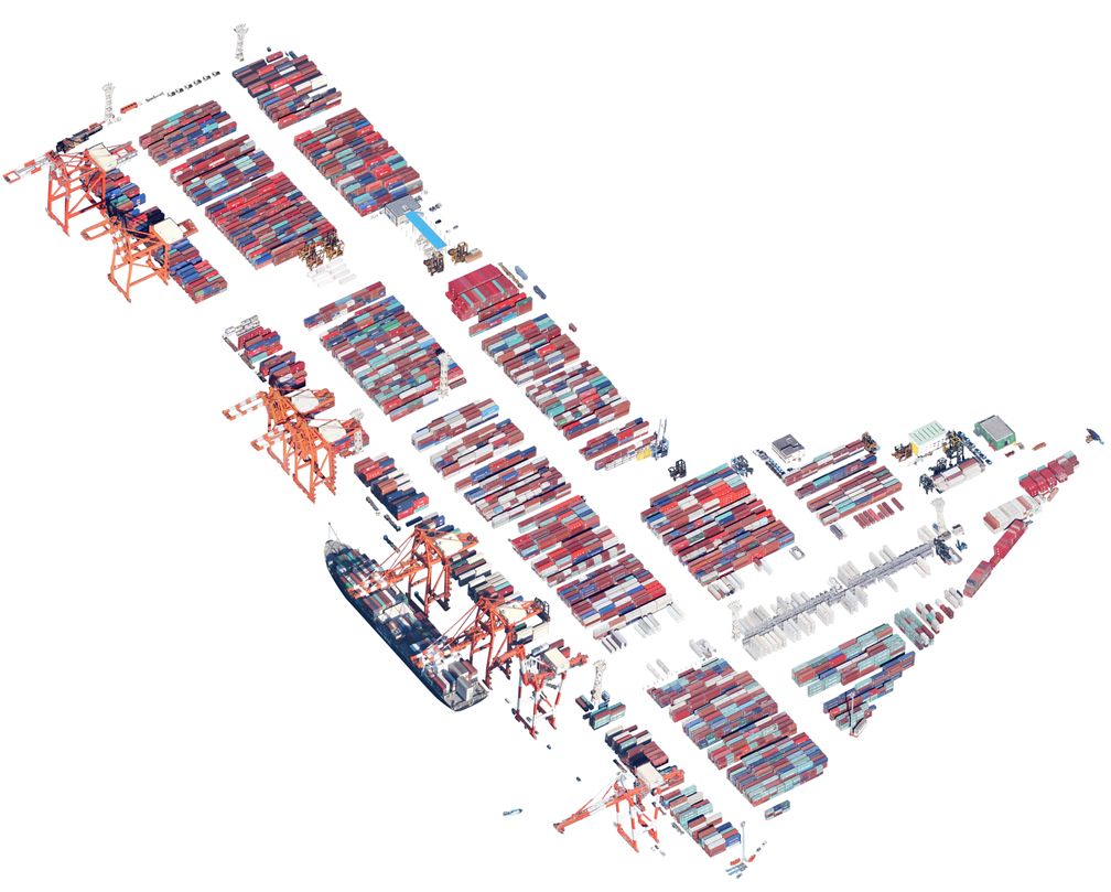 Amazing Satellite Image Cutouts Turn Infrastructure Into Intricate Art