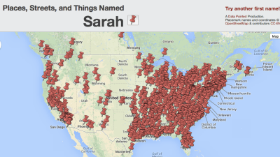 This Map Lets You Find Every Street, Place And Thing With Your Name