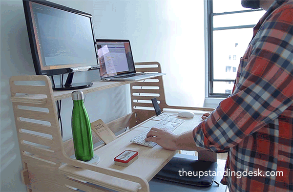 This Clever Contraption Turns Any Table Into A Standing Desk