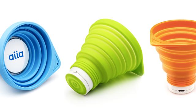 A Collapsible Speaker That Might Double As An Emergency Cup