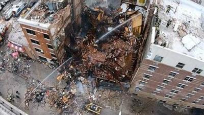 Watch This Harrowing Drone Footage Of The Building Collapse In Harlem