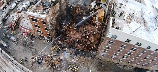 Watch This Harrowing Drone Footage Of The Building Collapse In Harlem