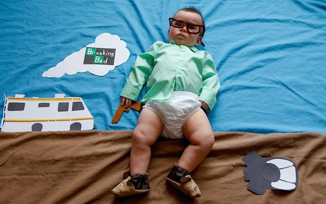 Super Cute Baby Dressed Up And Posed As Famous TV Show Characters