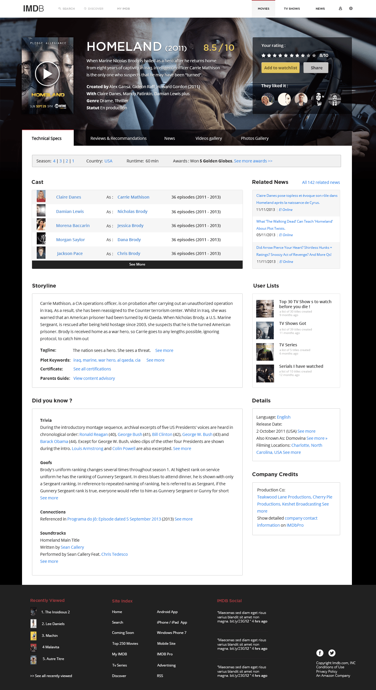 This Beautiful IMDb Redesign Concept Is Long Overdue