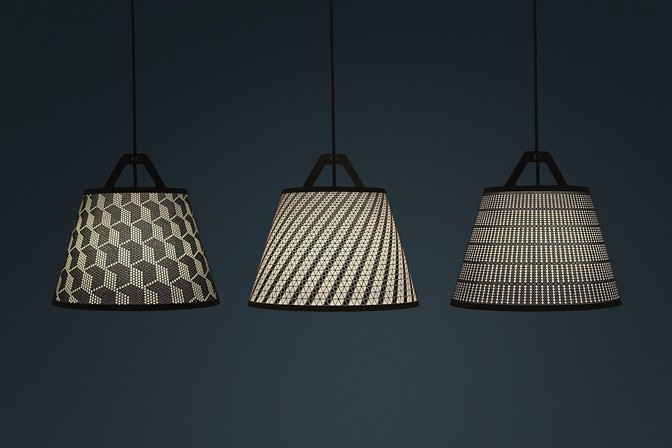 Poke Out Parts Of This Perforated Lamp Shade To Make Your Own Pattern