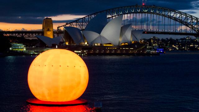 The (Floating) Sun Rises In Sydney Harbour