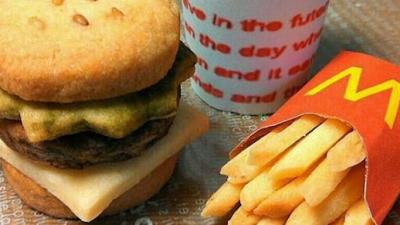 This McDonald’s Burger And Fries Combo Is Actually Made From Cookies