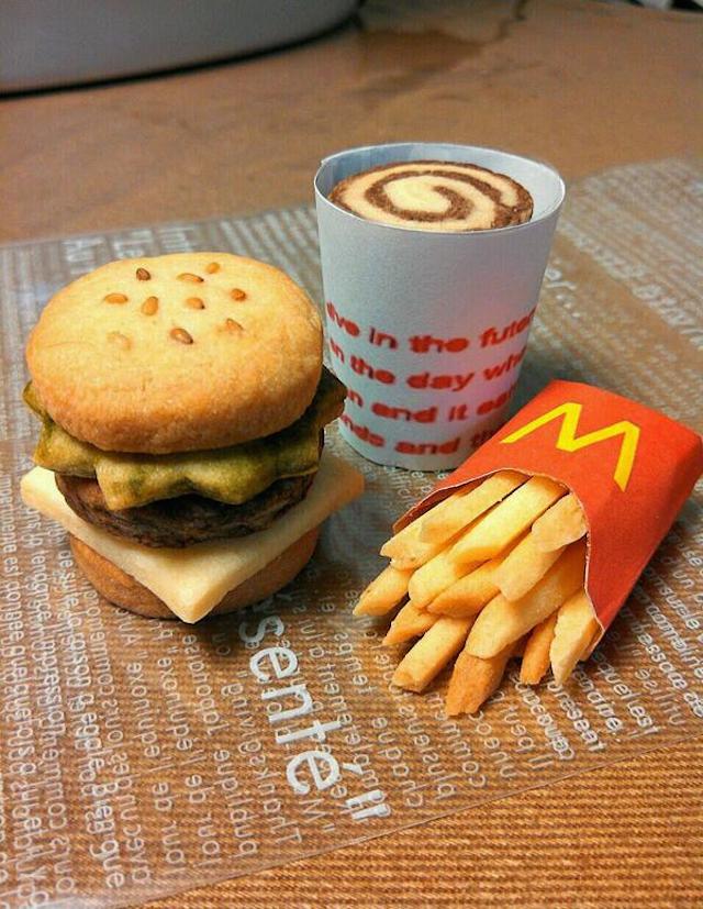 This McDonald’s Burger And Fries Combo Is Actually Made From Cookies