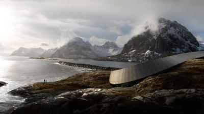 This Serpent-like Hotel, Coiled Around The Glacial Outcroppings Of Norway’s Gorgeous Lofoten Islands