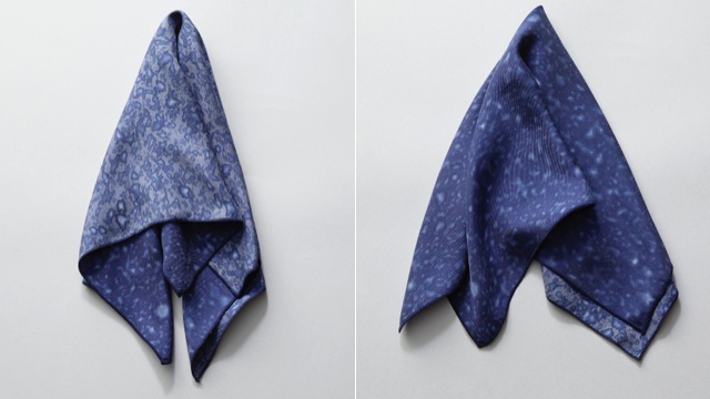 These Silk Scarves Are Patterned With Real Raindrops