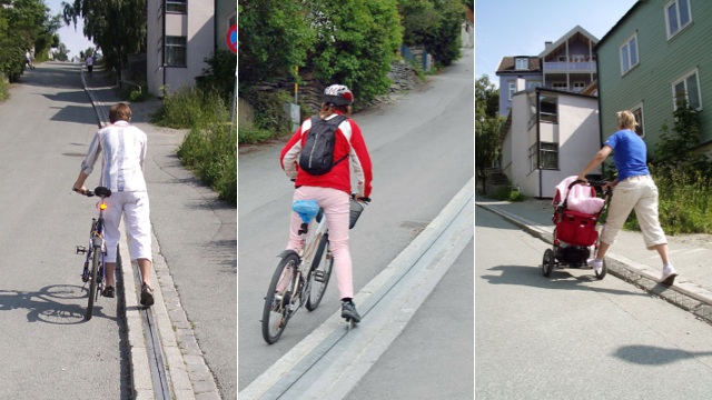 This Super Clever Lift Assists Cyclists Up Steep City Hills