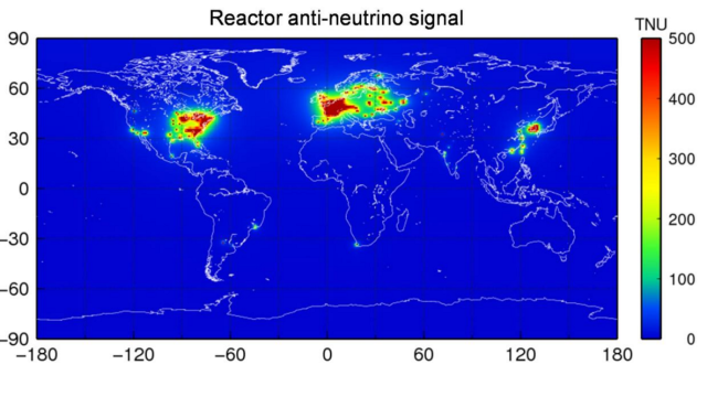 This Map Shows All The Antineutrinos Spewed Out By Nuclear Plants