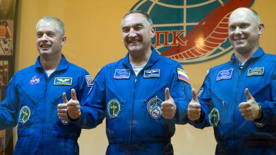 Soyuz Thruster Malfunction Has ISS Crew Running Two Days Late