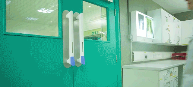 Sanitizer-Dispensing Door Handles Ensure Hospital Staff Stay Clean