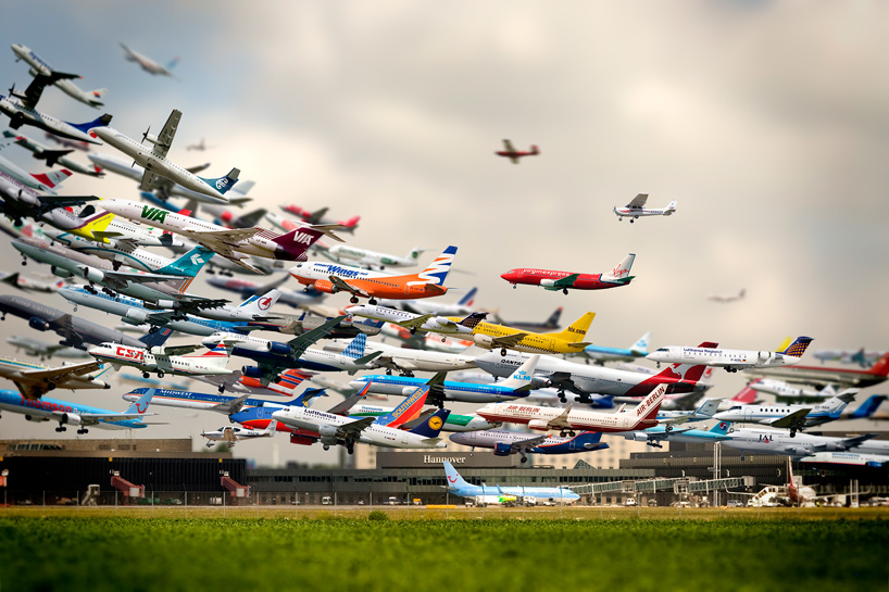 This Image Shows Eight Hours Of Airliners Departing From LAX