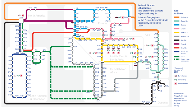 This Is What The Internet Looks Like As A Train Map