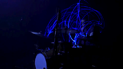Glowing Sticks And Long Exposures Turn Drumming Into A Visual Feast