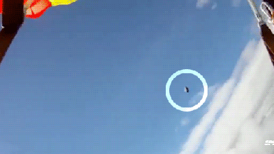 Whoa, This Skydiver Almost Got Hit By A Damn Meteorite