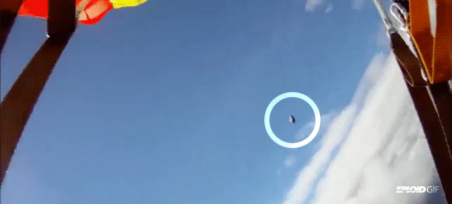 Whoa, This Skydiver Almost Got Hit By A Damn Meteorite