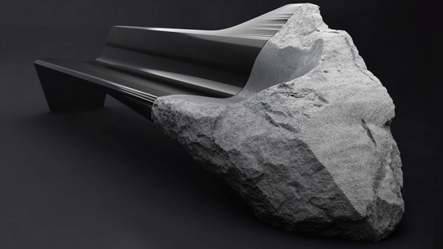 Watch A Chunk Of Lava Stone Get Grafted Onto A Carbon Fibre Bench