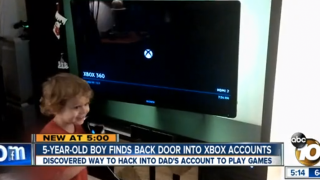 Adorable Five-Year-Old Discovers Bonehead Xbox Vulnerability