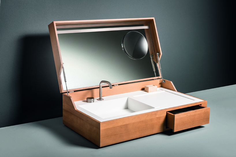 This Sink-In-A-Box Tucks Away To Keep Your Bathroom Tidy