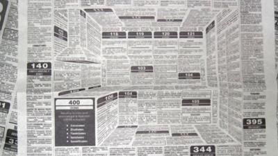 This Clever Newspaper Ad Hides A 3D Kitchen In The Classifieds