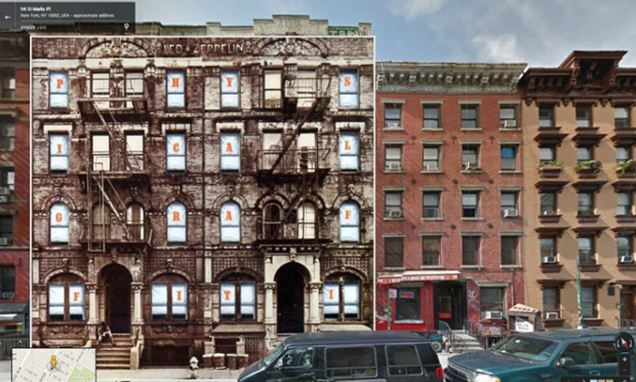 Iconic Album Covers Merged With Their Real Locations In Google Maps