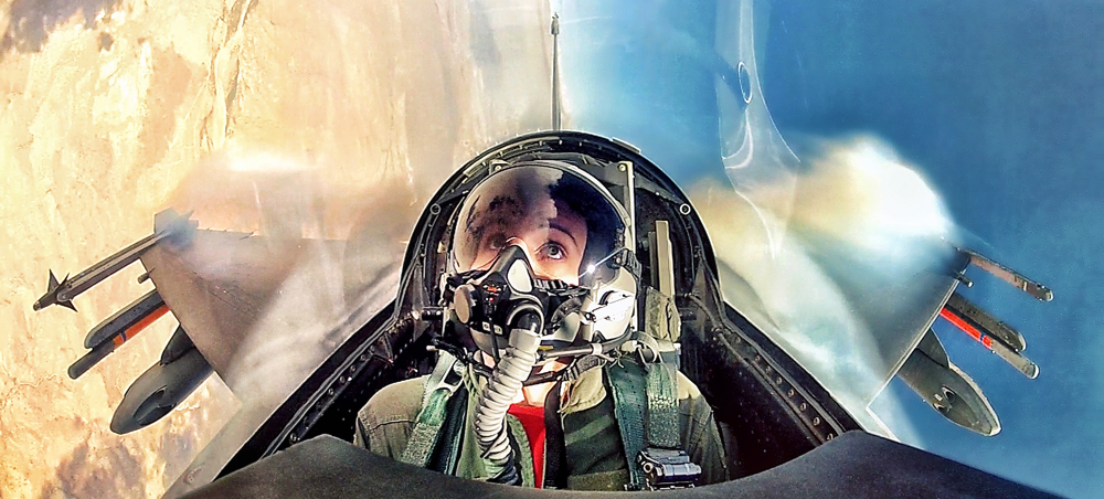 Photographer Captures Awesome Halo Projected Behind His Jet Fighter